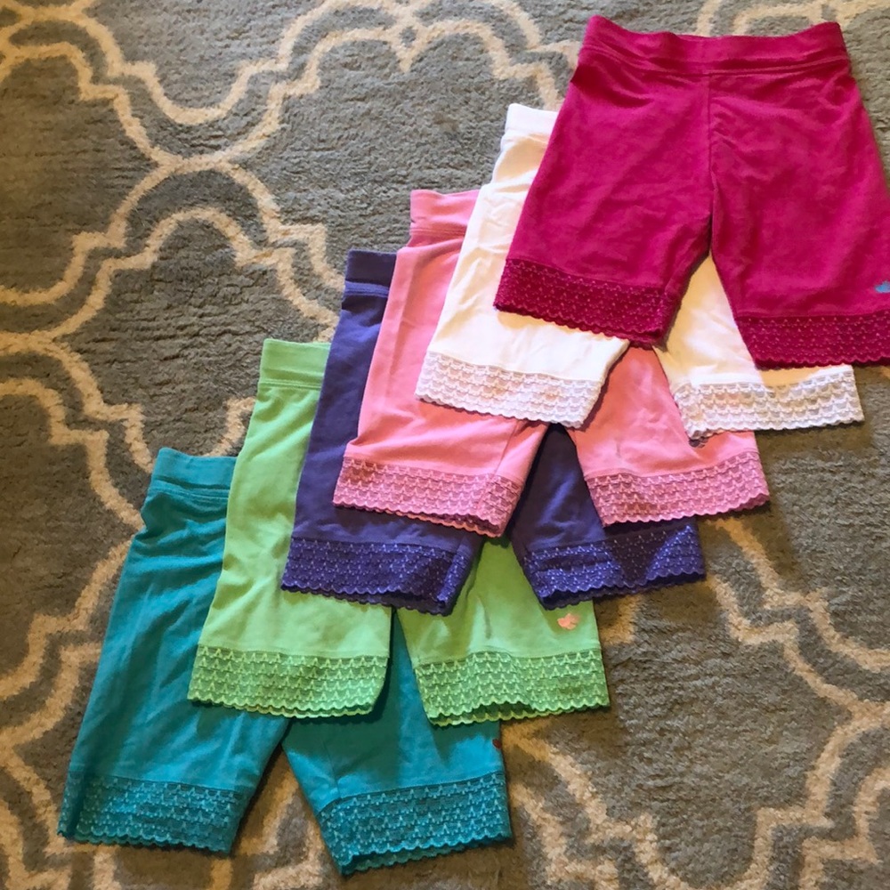 Spandex shorts with lace!
